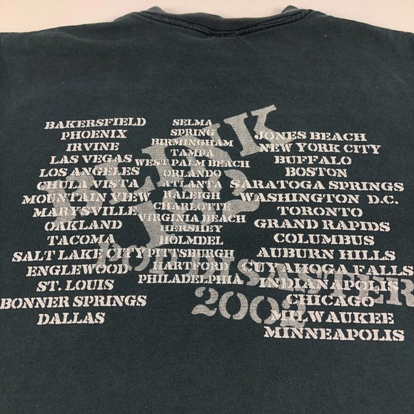 2002 Blink 182 Pop Disaster Tour Shirt Medium Black Faded Thrashed Photo Tee - Picture 13 of 16